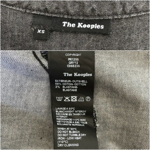 The Kooples Denim Gray Washed Dress - Picture 8 of 15